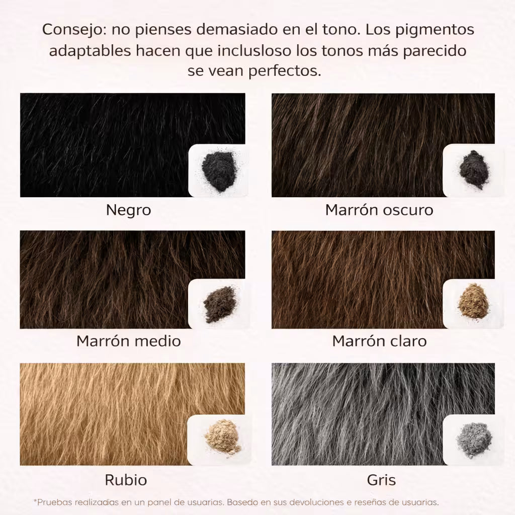 Sereno Volumen™ — Cubre canas, rellena raíces y añade volumen en 10 segundos